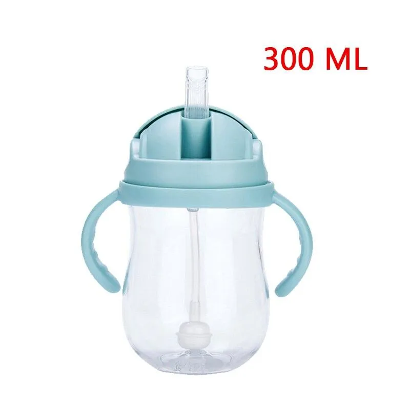 Silica Gel Feeding Kids Toddler Newborn Baby Drink Cups Water Bottles Kids Drinking Sippy A Cup with Straw Copo Infantil Drinker