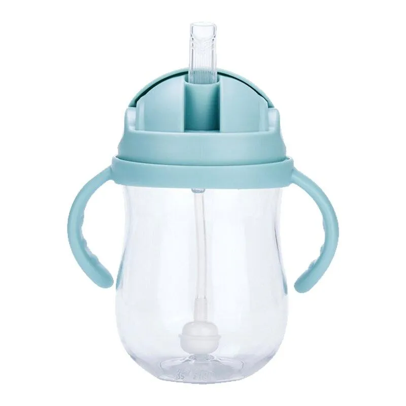 Silica Gel Feeding Kids Toddler Newborn Baby Drink Cups Water Bottles Kids Drinking Sippy A Cup with Straw Copo Infantil Drinker