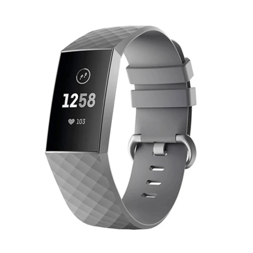Silicone Sport Replacement Band for Fitbit Charge 3