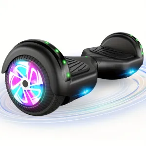 SISIGAD Wireless Hoverboard, 6.5" Listed Two Wheel Self Balancing Electric Scooter with LED Lights, Black