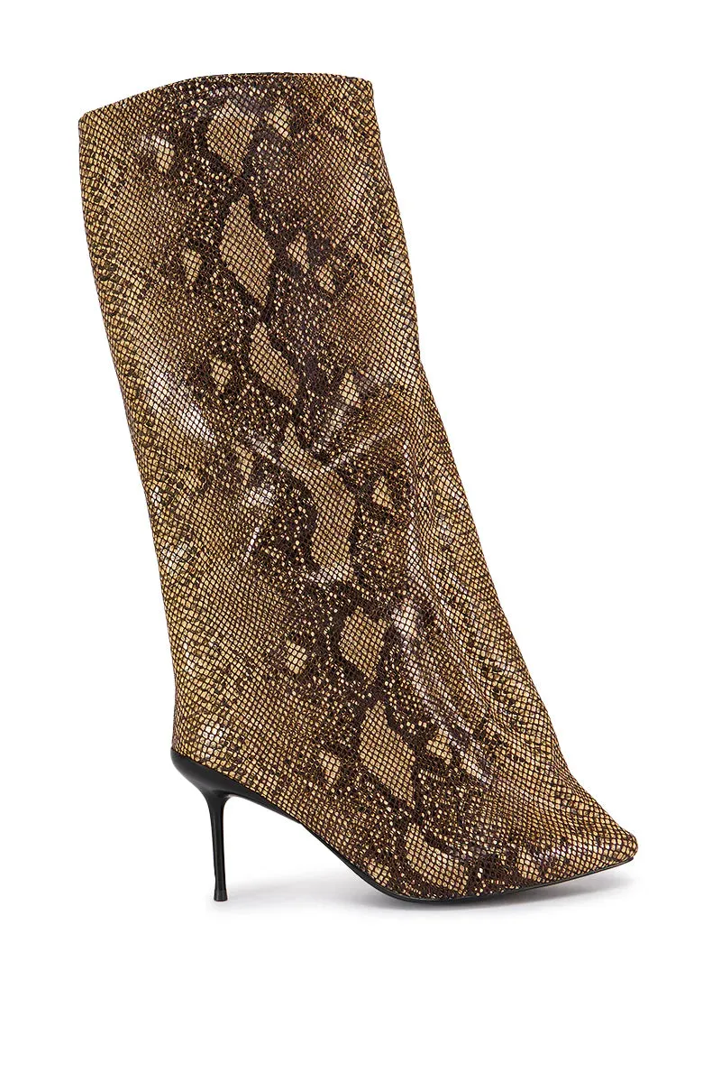 Slither Over Here Sculptural Boot