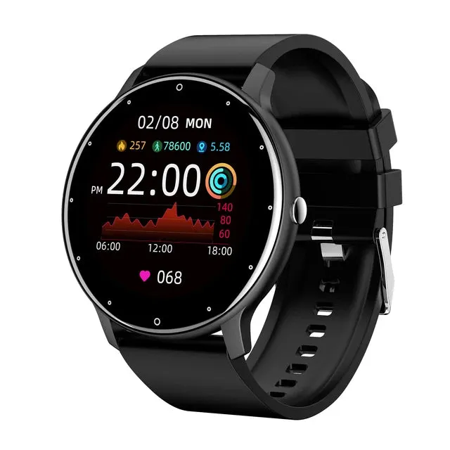 Smart Watch Full Touch Screen Digital Fitness Tracker IP68 Waterproof Sports Smartwatch for Men or Women