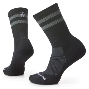 Smartwool Women's Athletic Stripe Crew Sock - Black