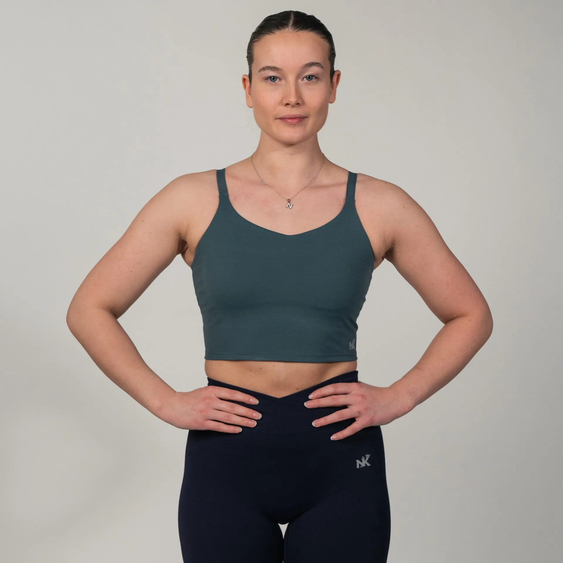 Snugberry Top Green - Inbuilt Bra