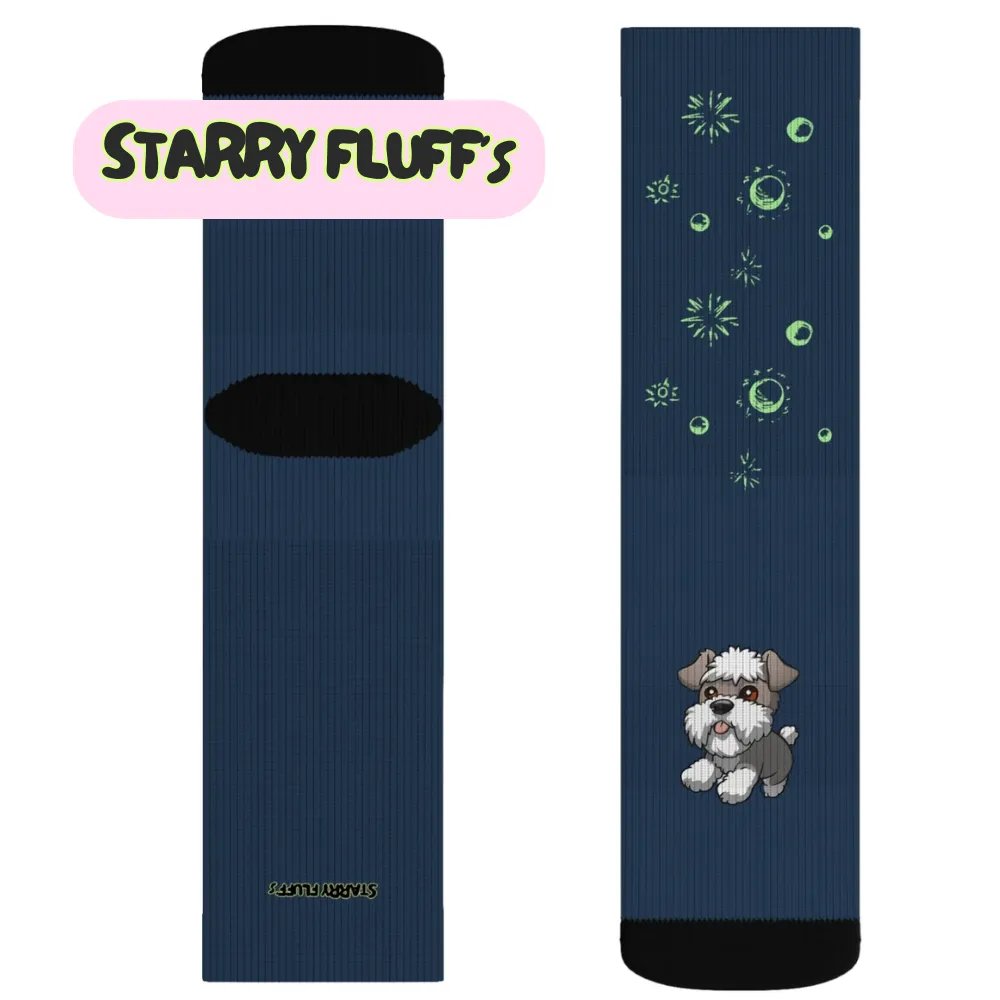 Starry Fluff's - Schnazzy in Space Fun Novelty Socks