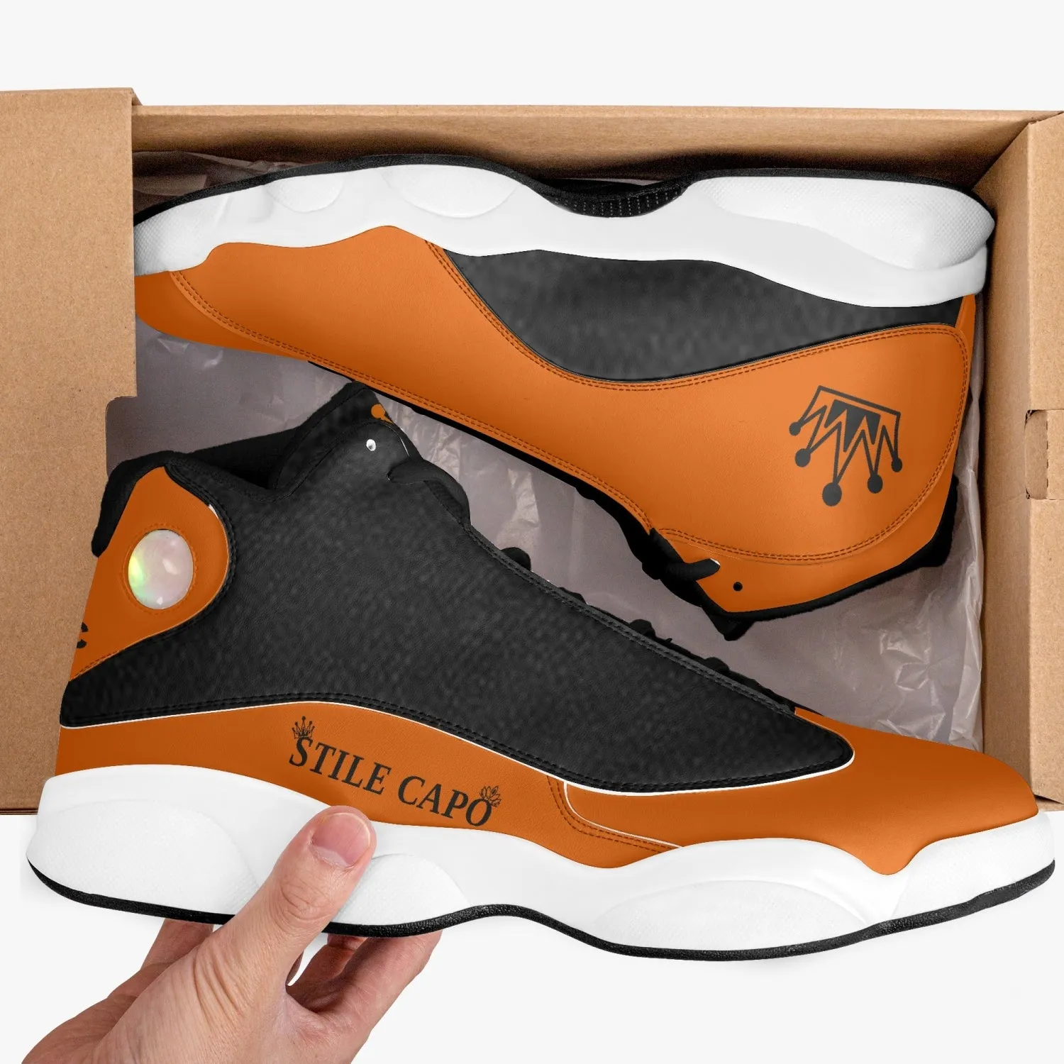 STILE CAPO  Leather Basketball Sneakers KINGS