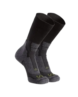 StrongWool Hybrid Crew Sock 2-Pair Pack | Grey Green