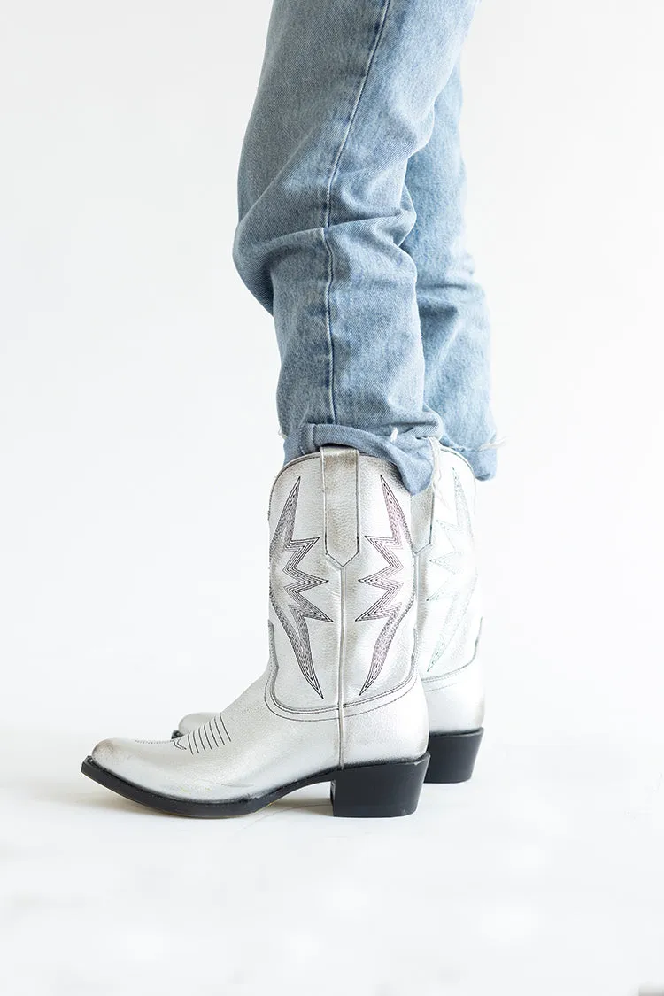 Sun Star Silver Cowgirl Boot