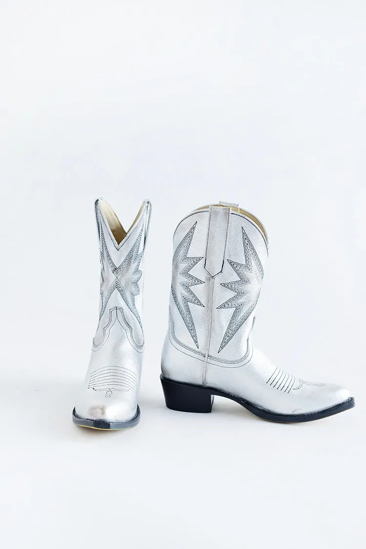 Sun Star Silver Cowgirl Boot