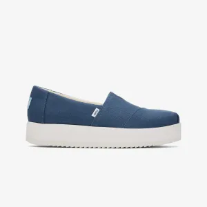 Toms | WMN'S ALPARGATA MIDFORM ESPADRILLE  { BLUE