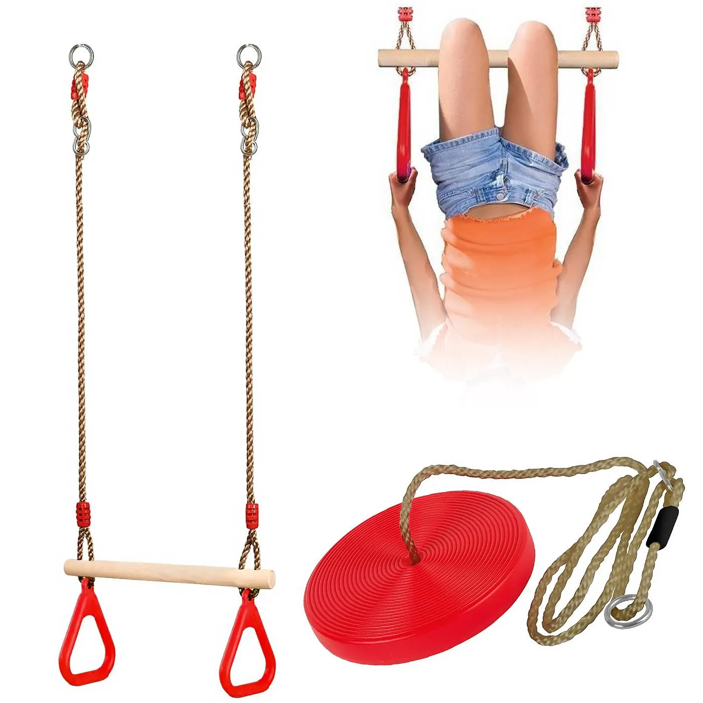 Trapeze Swing & Plate Seat