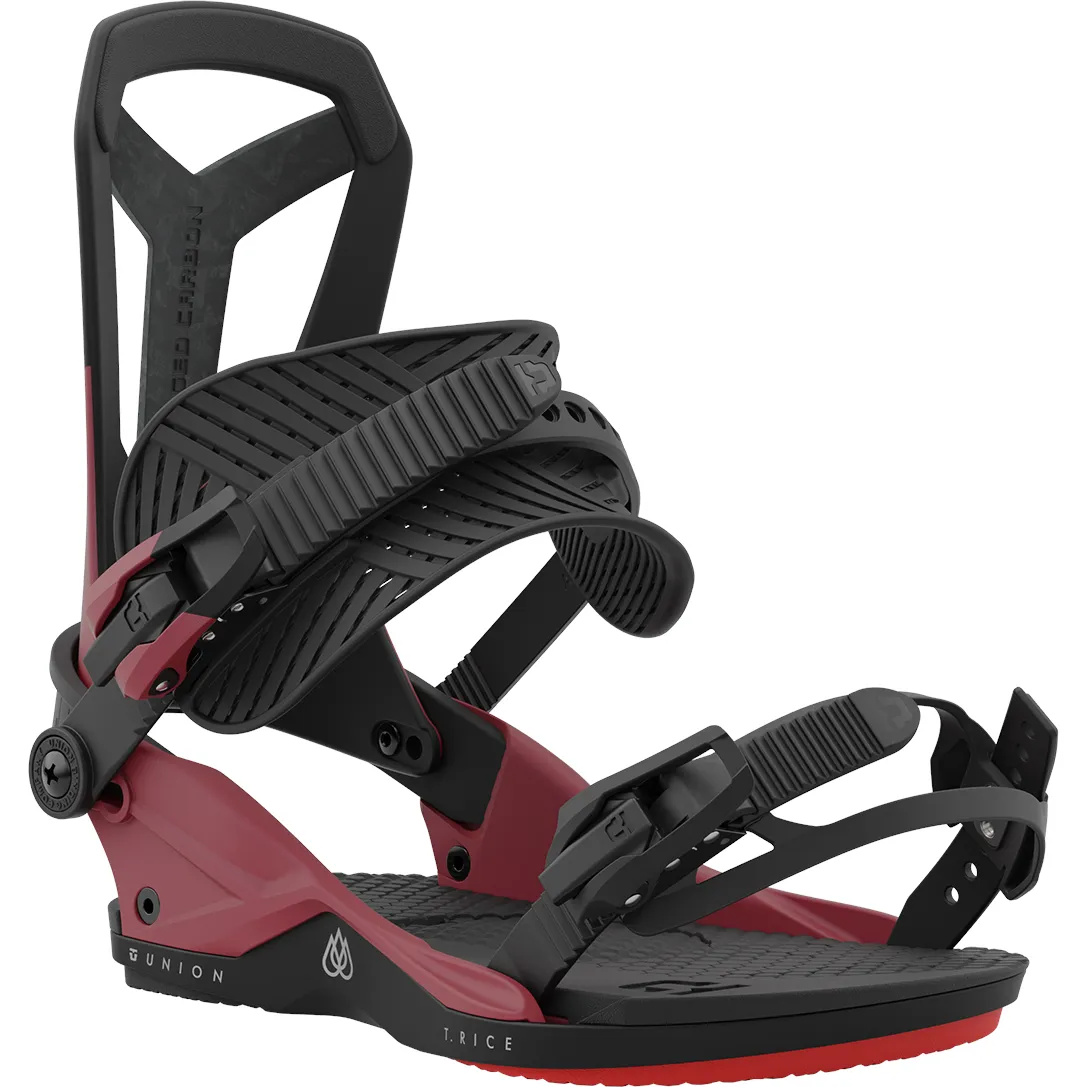 Union Falcor Snowboard Bindings Mens 2024 Red