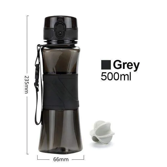 UZSPACE Shaker Sports Water Bottles Creative Drink Camping Tour My Bottle for Water 350/500ml Plastic Tritan Drinkware BPA Free