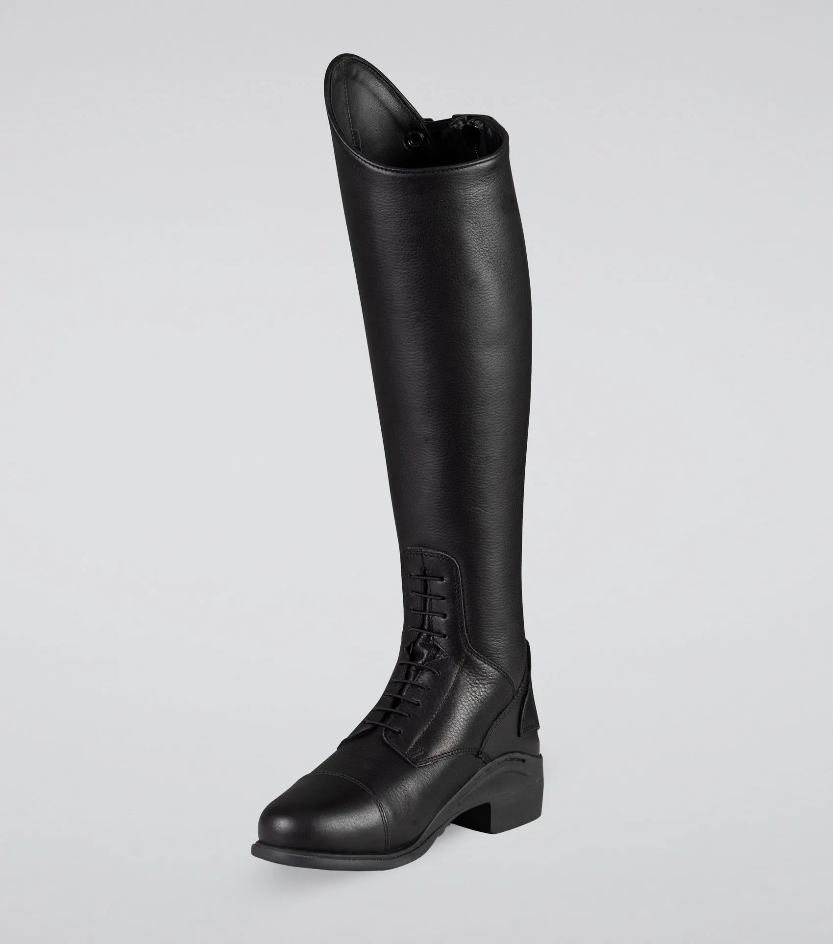 Vallardi Ladies Leather Field Tall Riding Boot Black