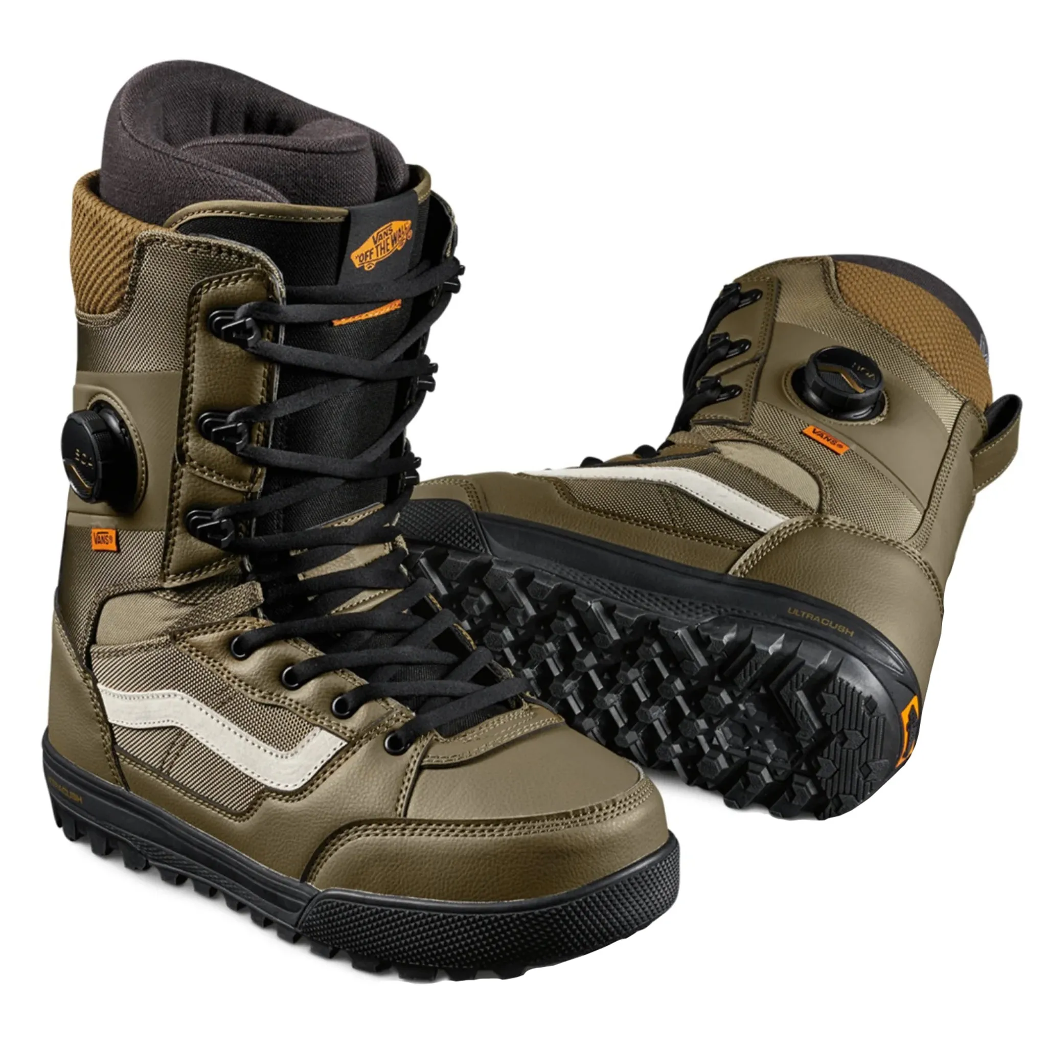 Vans Invado Pro Snowboard Boots - Black/Olive 2025