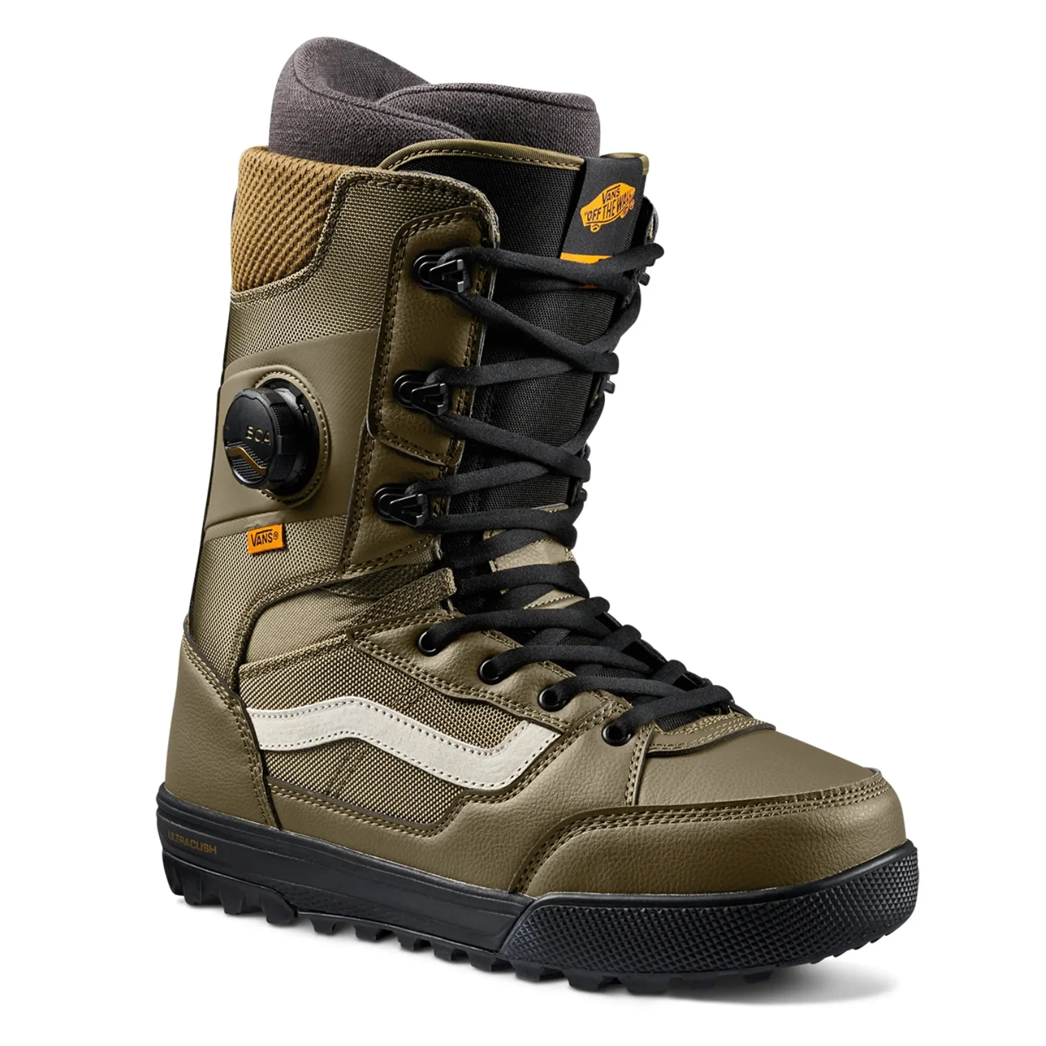 Vans Invado Pro Snowboard Boots - Black/Olive 2025