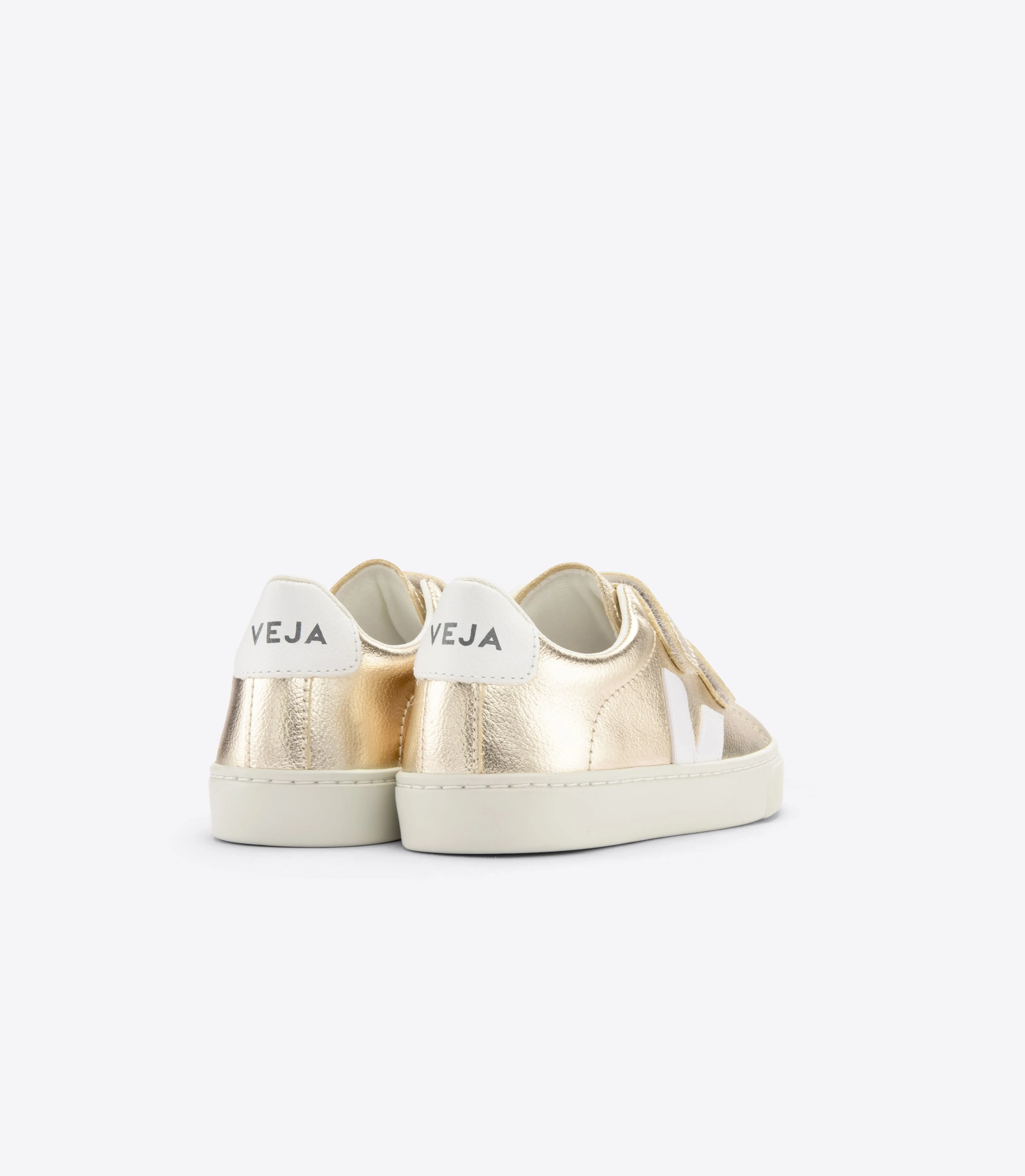 Veja Esplar Riptape Girls Platine Metallic Trainer