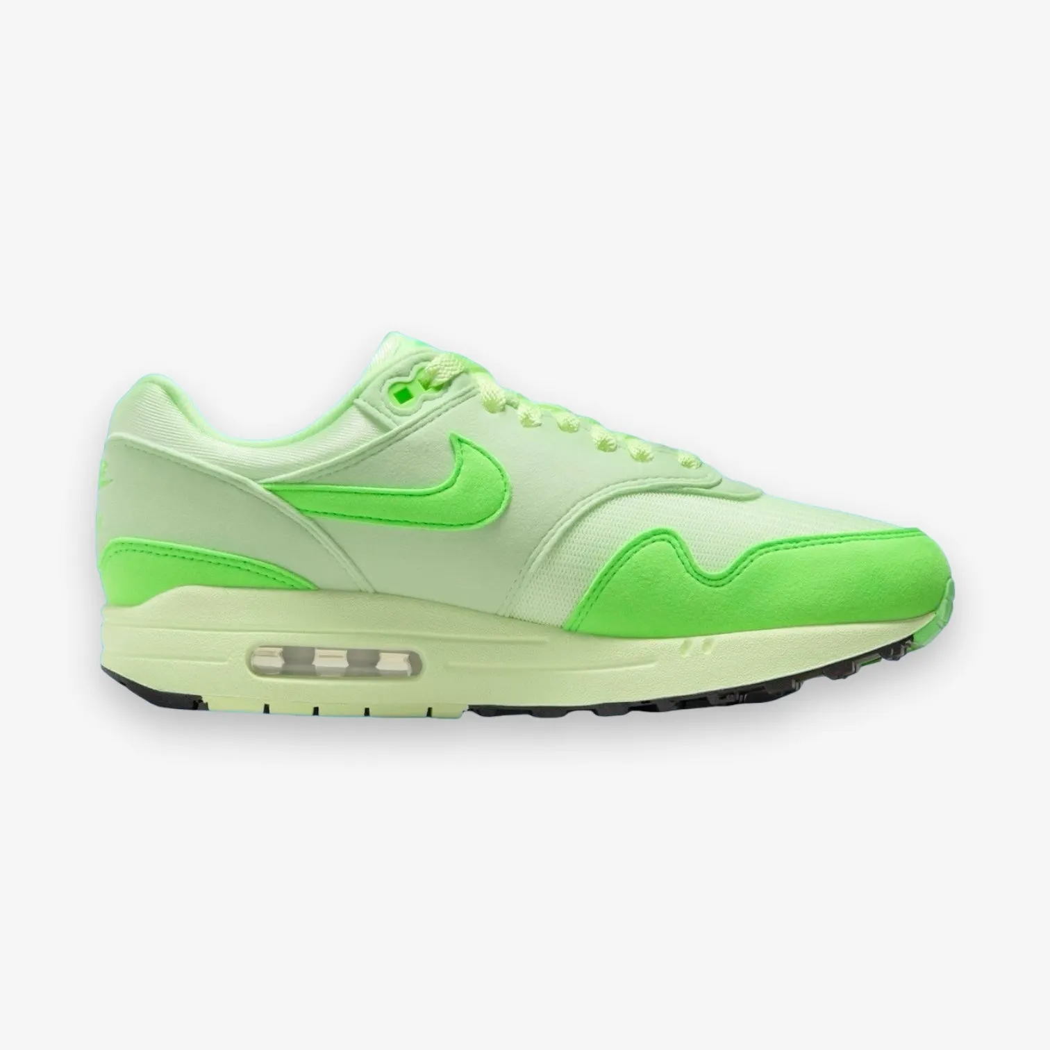 W NIKE AIR MAX 1 '87 VAPOR GREEN/GREEN STRIKE-BARELY VOLT HJ7329-376