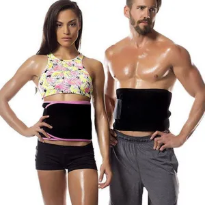 Waist Trimmer for Women and Men - Sweat Band Waist Trainer for High-Intensity Training & Workouts, 3 Sizes