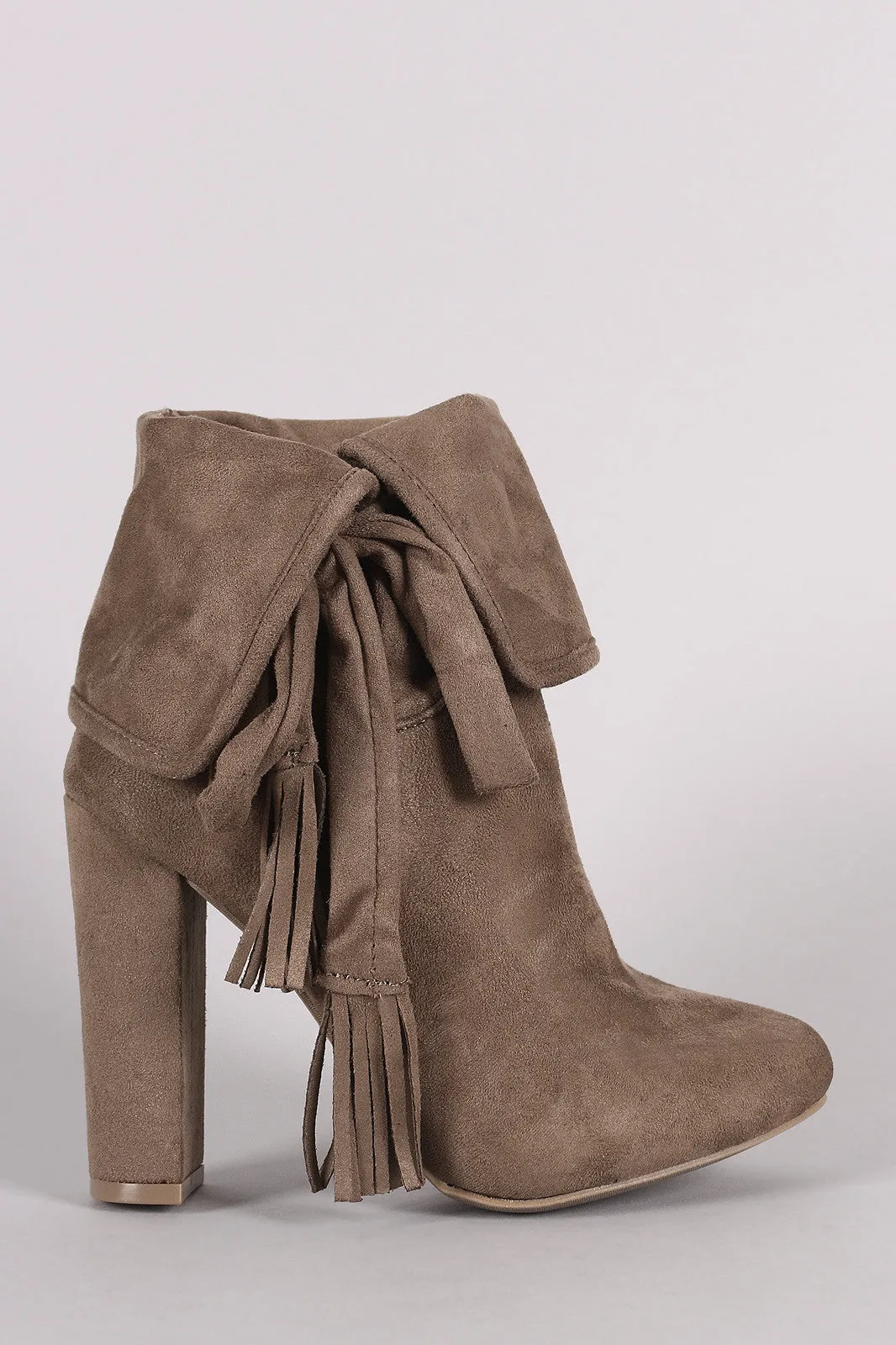 Wild Diva Lounge Fold Over Slouchy Booties