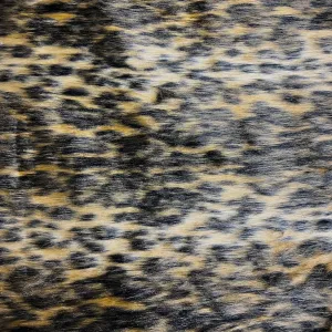 Wild Mocha Brown Leopard Print Faux Fur Fabric