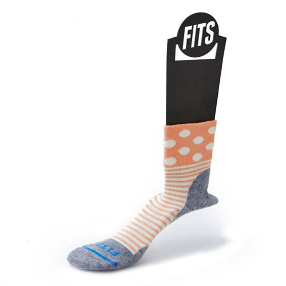 Women's Performance Trail Polka Stripe Quarter Socks