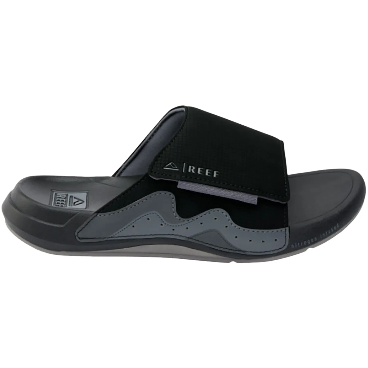 Women's REEF Cruiser Slide Black/Grey Synthetic