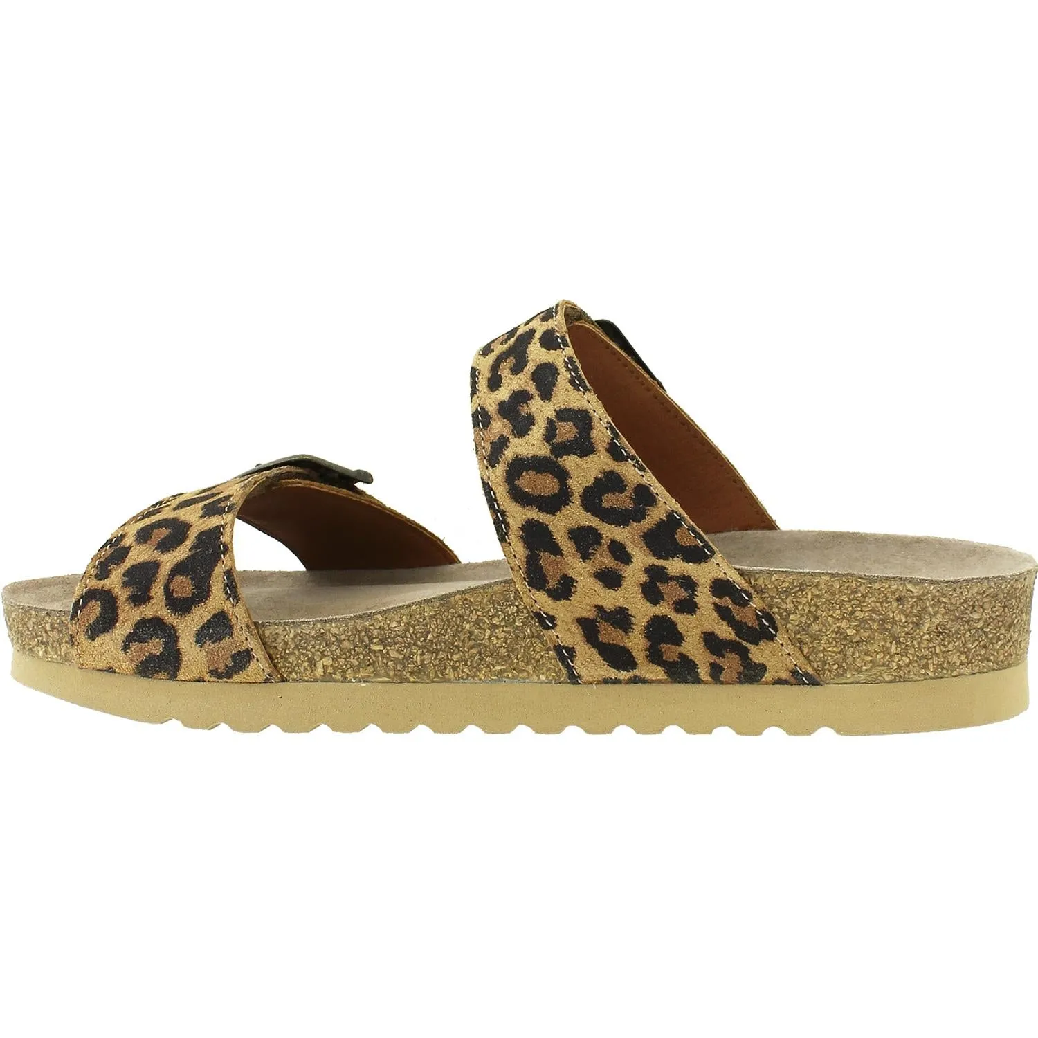 Women's Taos Maximo Tan Leopard Suede