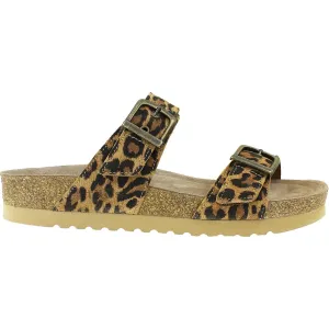 Women's Taos Maximo Tan Leopard Suede