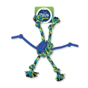 Zeus Fitness Dog Toys Rope and TPR Spider Ball 31cm